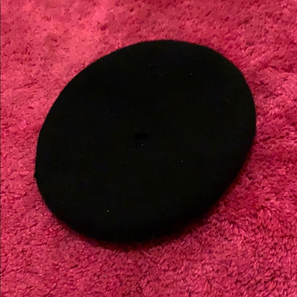 Black beret hat